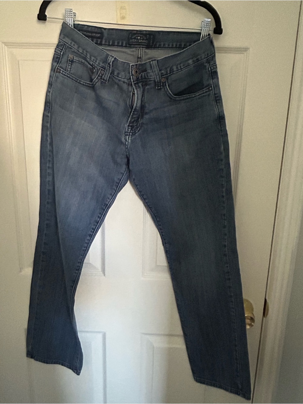 Lucky Brand Women's Straight Leg Jeans in Medium Blue Wash